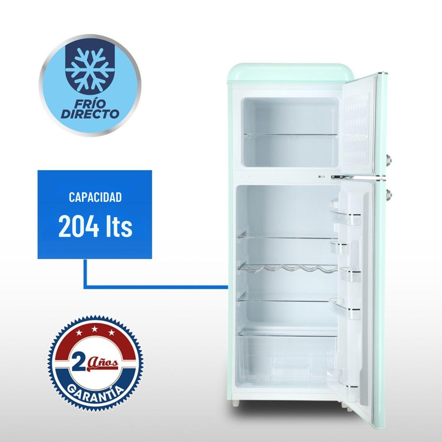 REFRIGERADOR RETRO FRIO DIRECTO 204 LTS LRT-210DFMR MENTA-5