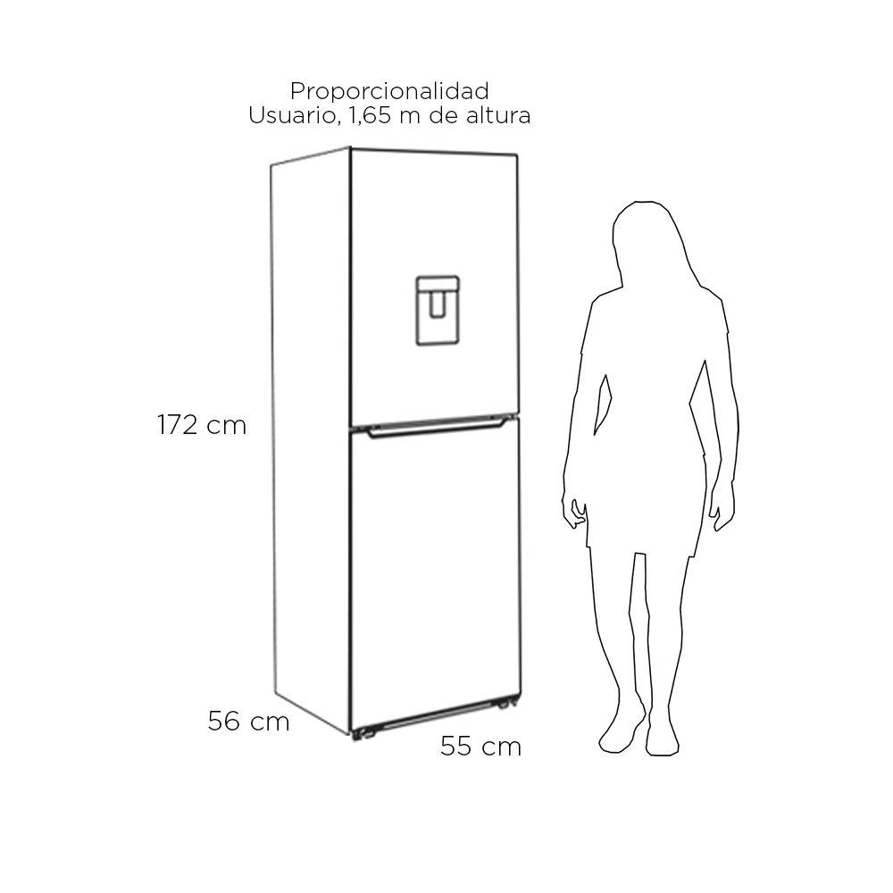 REFRIGERADOR BOTTOM FREEZER FRIO DIRECTO 240 LTS LRB-260DFIW-2