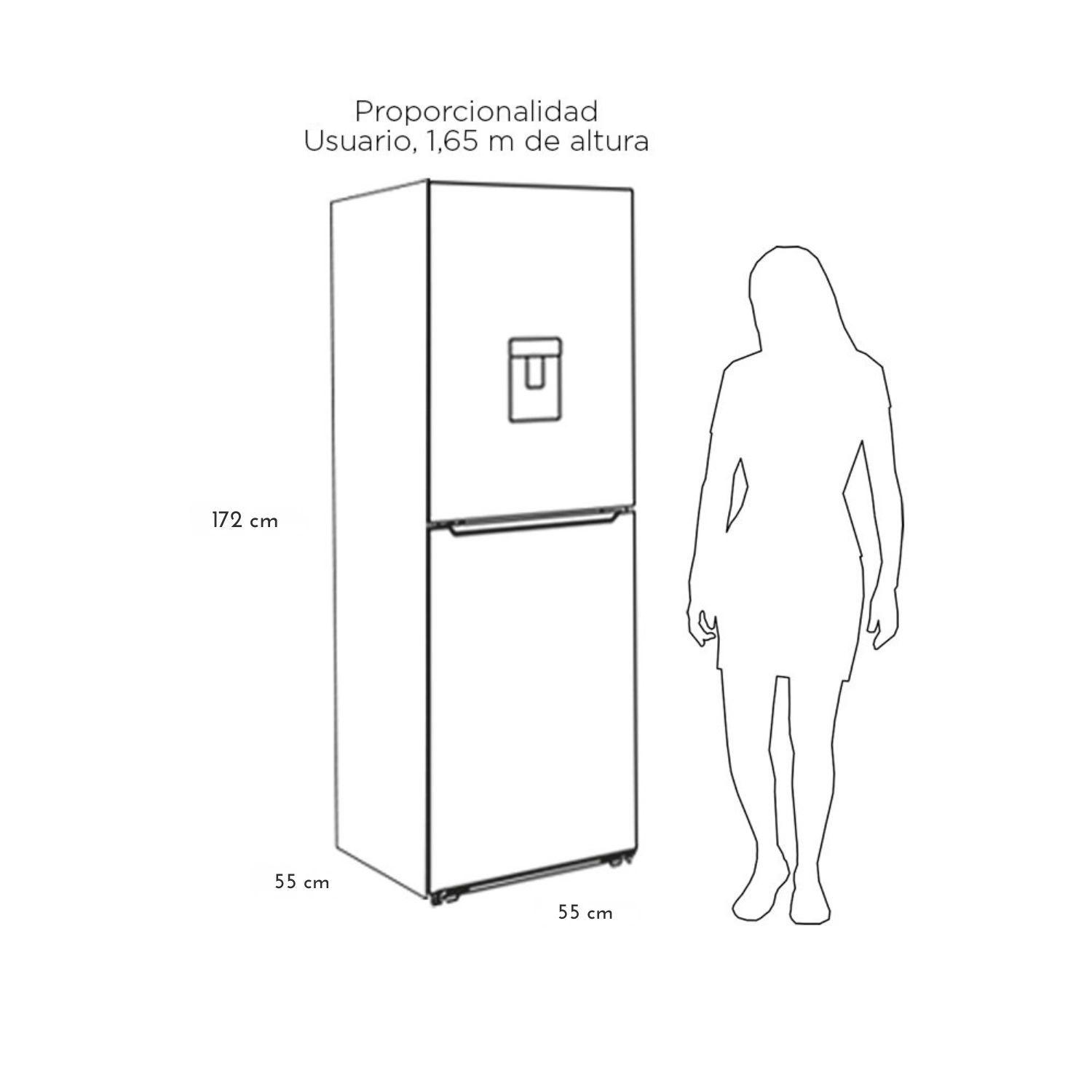 REFRIGERADOR BOTTOM FREEZER FRIO DIRECTO 240 LTS LRB-260DFIW-7