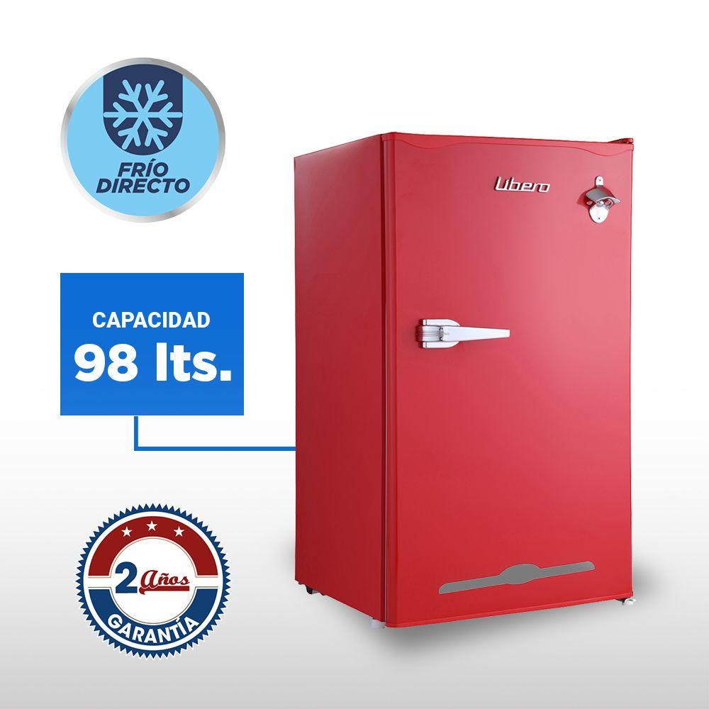 FRIGOBAR RETRO 98 LTS LFB-90R ROJO-3