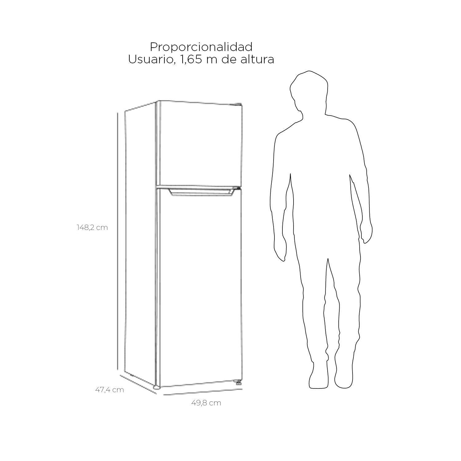 REFRIGERADOR TOP MOUNT FRIO DIRECTO 168 LTS LRT-200DFN NEGRO-2