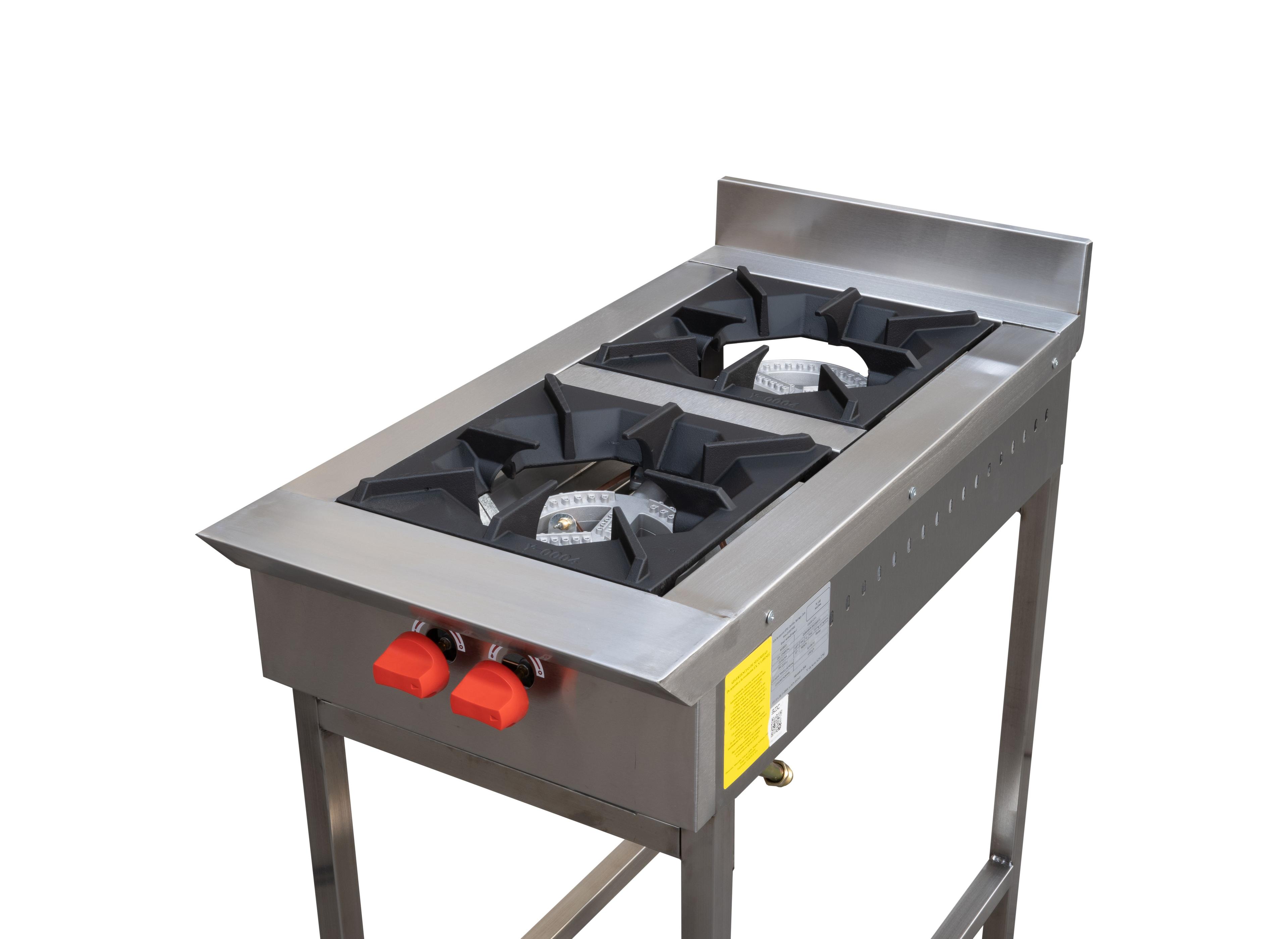 ANAFE 2 QUEMADORES INOX GLP-2