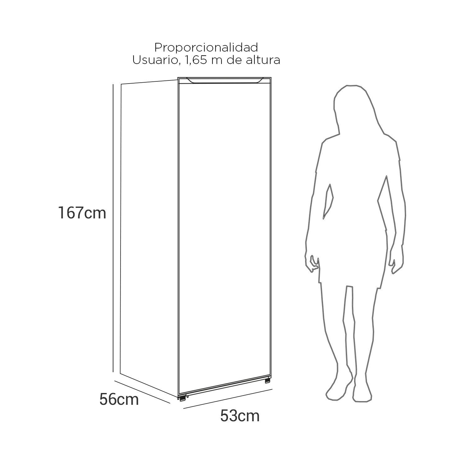 FREEZER VERTICAL NO FROST 163 LTS LFV-290NFI INOX-2