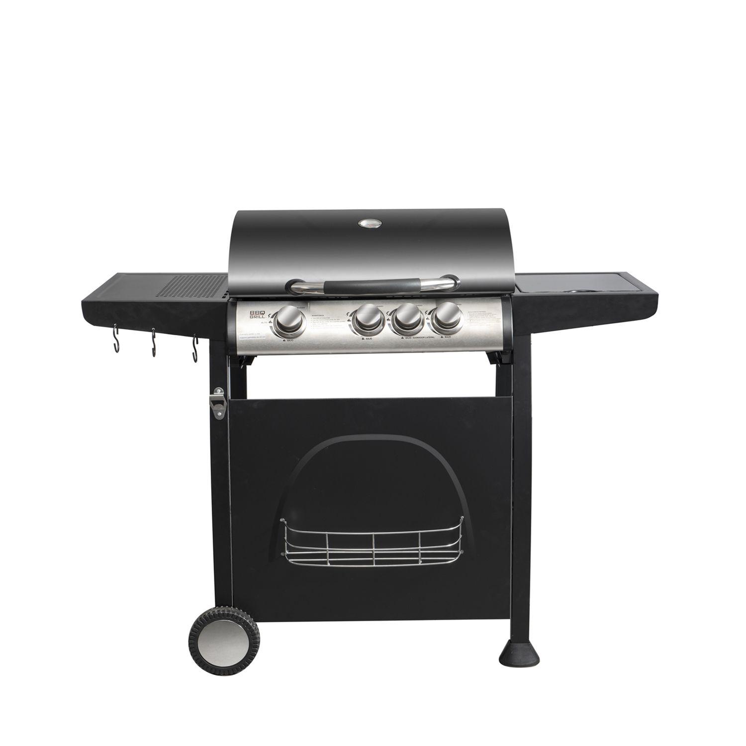 Parrilla Gas Giorgia 3 Quemadores + Quemador Lateral-0