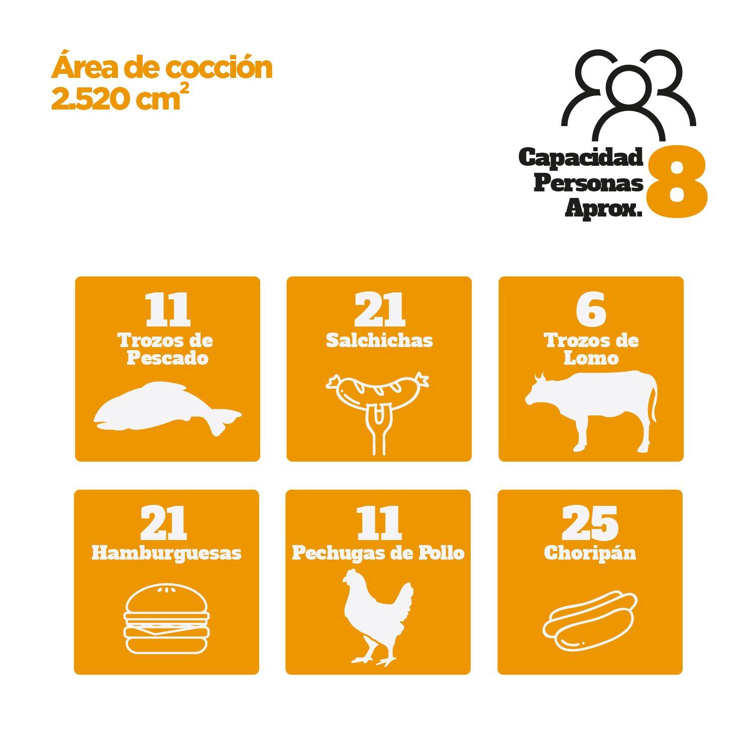 Parrilla Gas Giorgia 3 Quemadores + Quemador Lateral-7