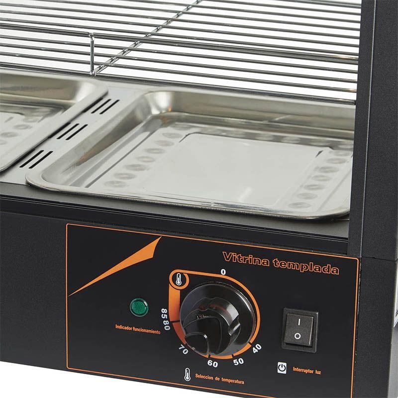 Ventus Vitrina Mantenedora de Calor Curva VMCD-2 Sobremesa-6