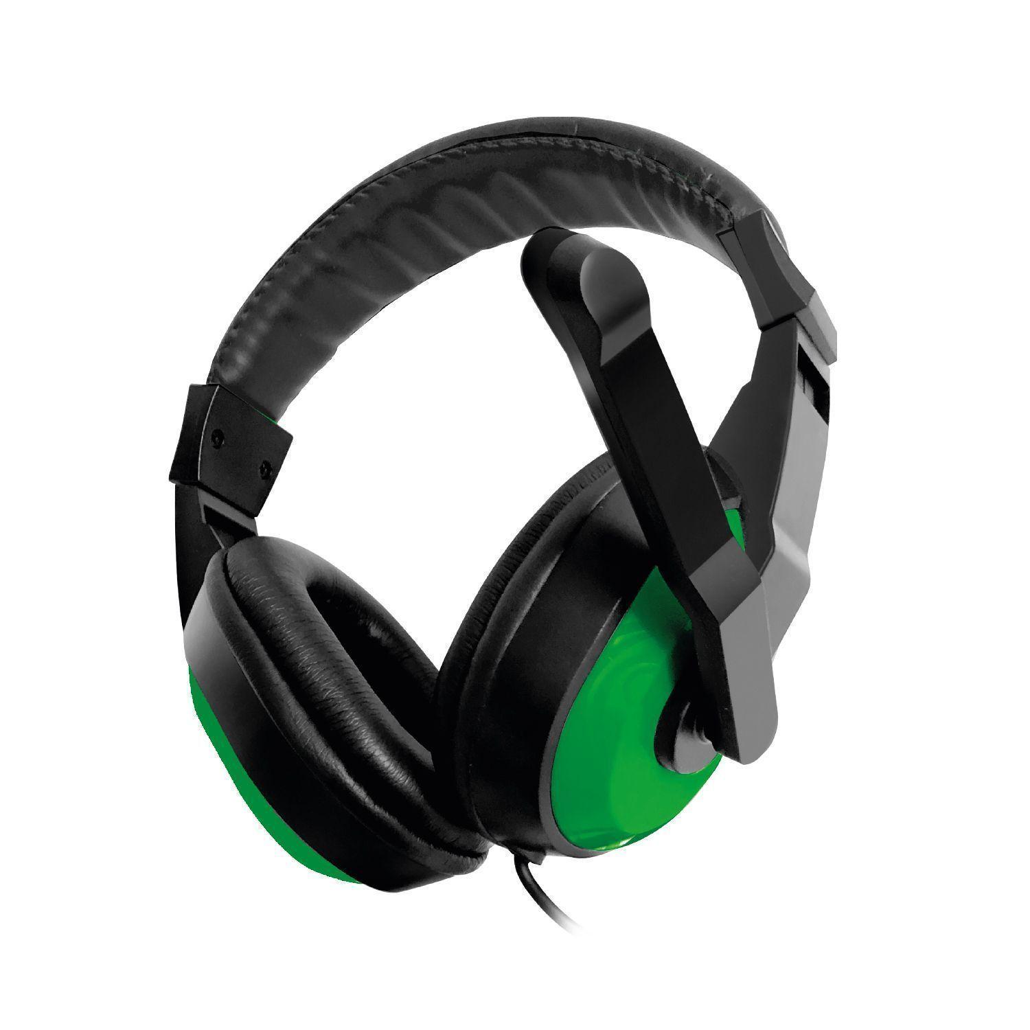 AUDIFONOS GAMER 3,5 PARA CONSOLA DE VIDEO GREEN-0