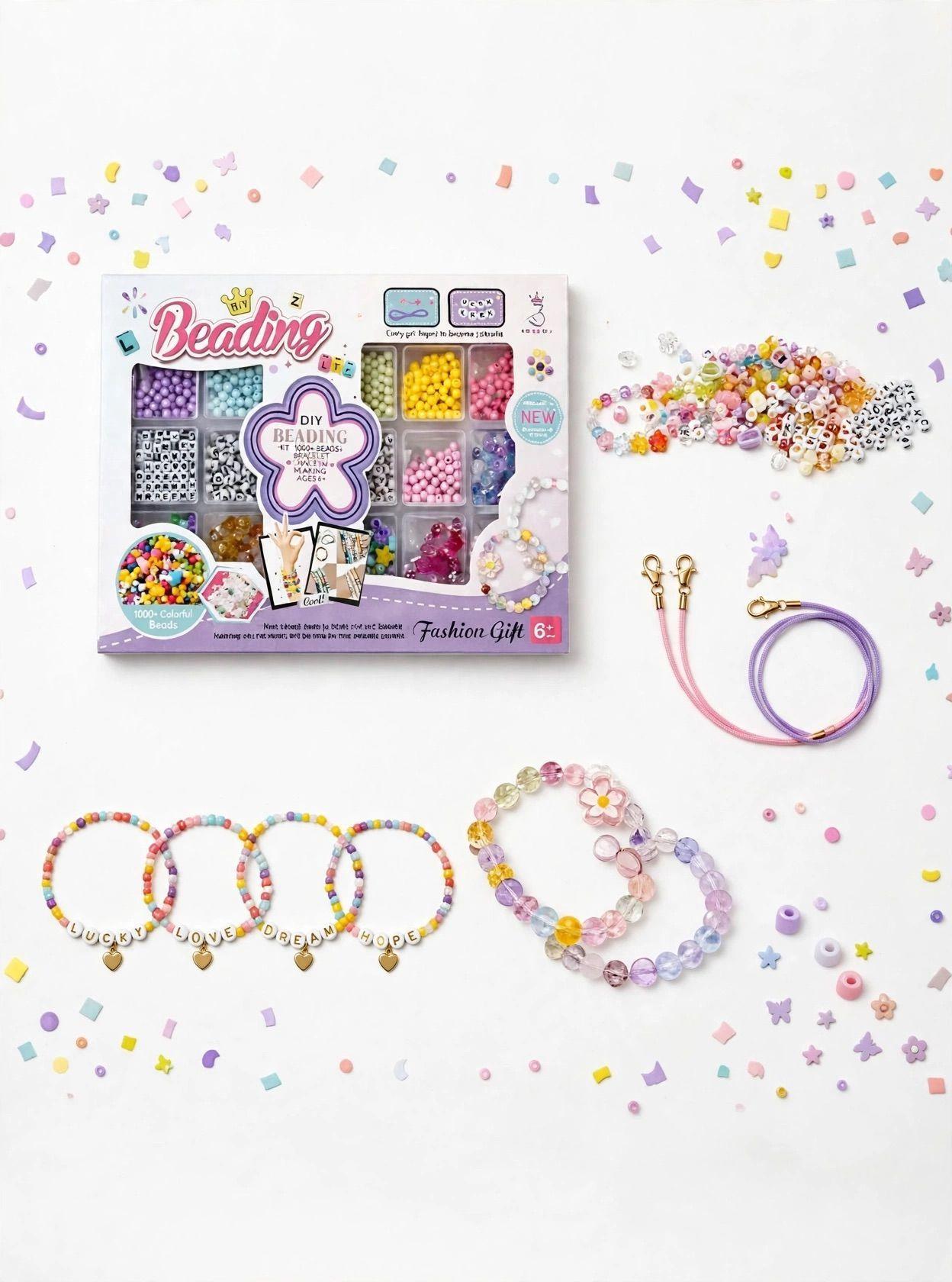 Kit Pulseras Y Cuentas De Colores-2