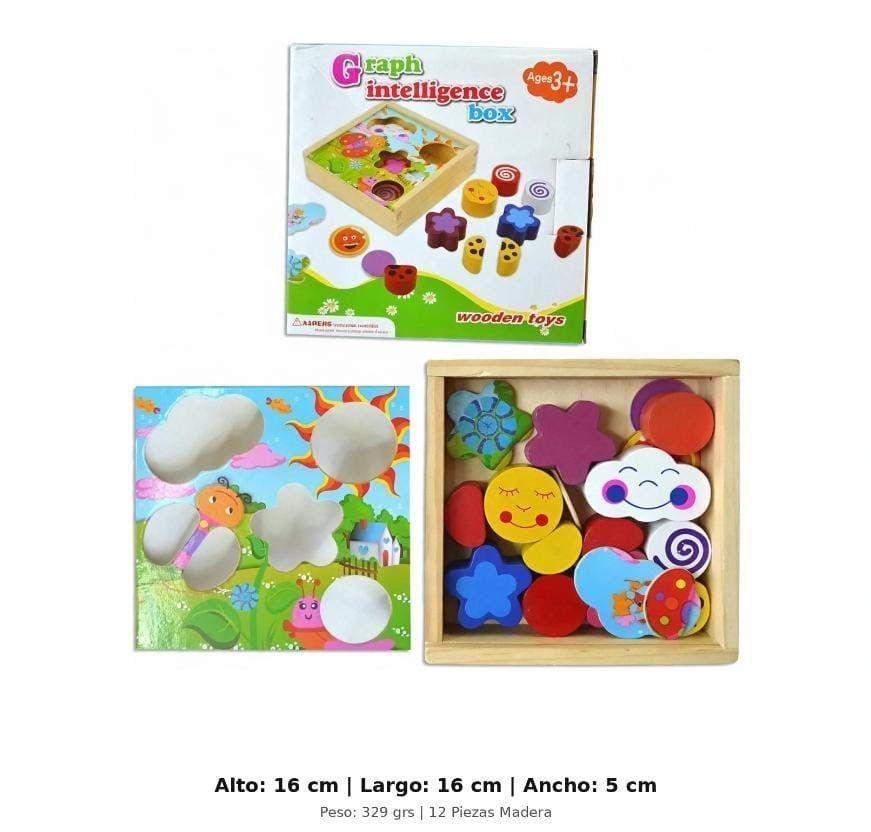 Juego Educativo Montessori Formas y Figuras de Madera-1
