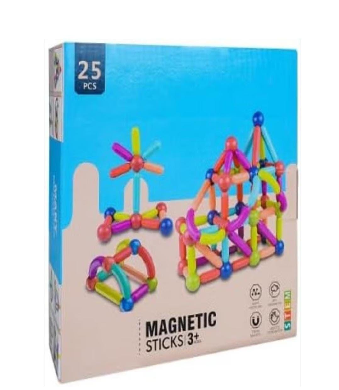 Bloques Magnéticos 25 Piezas Colores-0