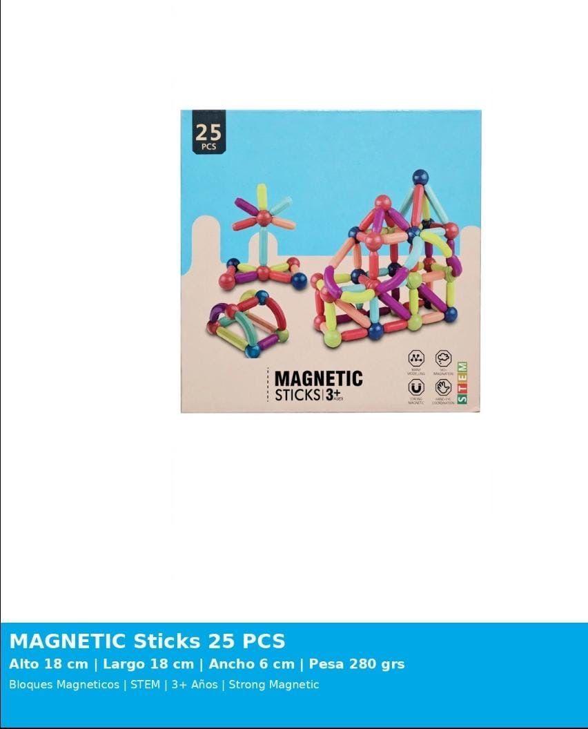 Bloques Magnéticos 25 Piezas Colores-1