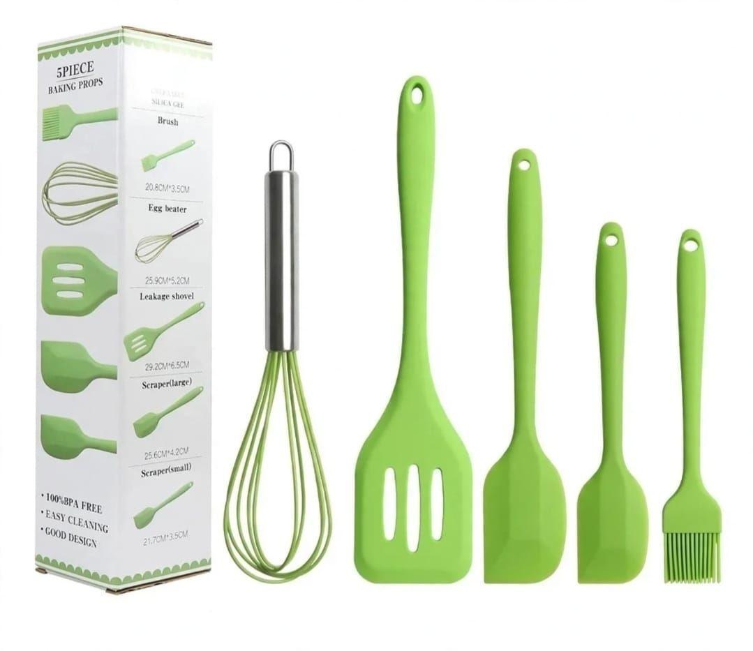 Juego Utensilio Silicona 5pcs-4