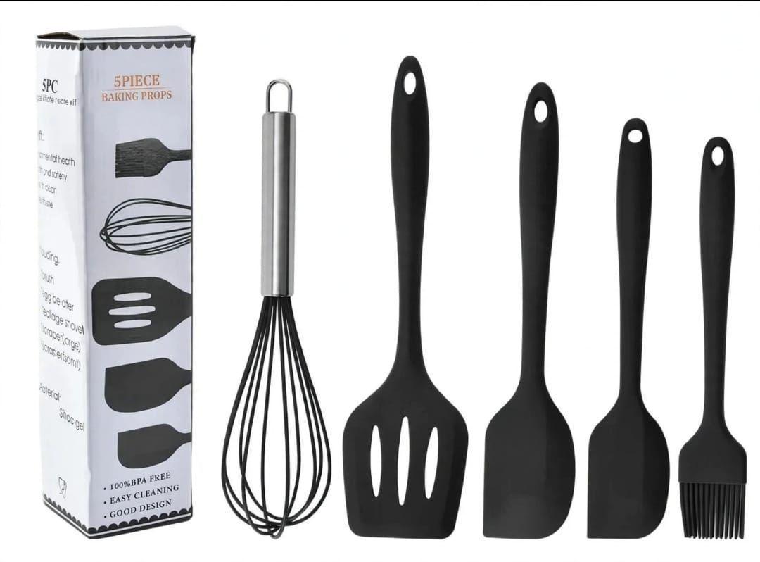 Juego Utensilio Silicona 5pcs-0