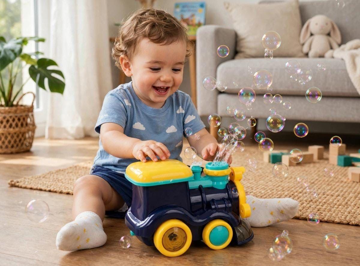 Tren Burbuja Infantil con Luz y Sonido-4
