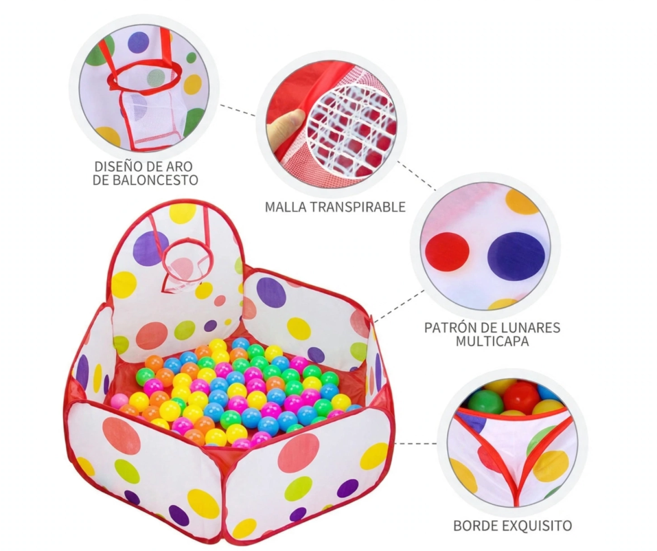 Piscina Con Pelotas Para Niños Incluye 50 Pelotitas-2
