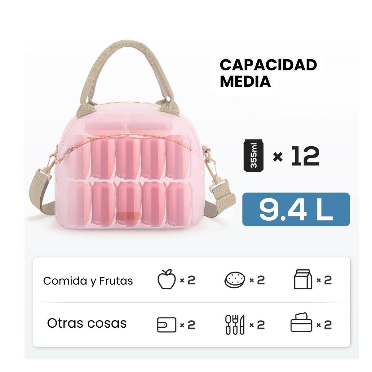 Tourit Lonchera Térmica Femenina 9.4L - Rosado-6