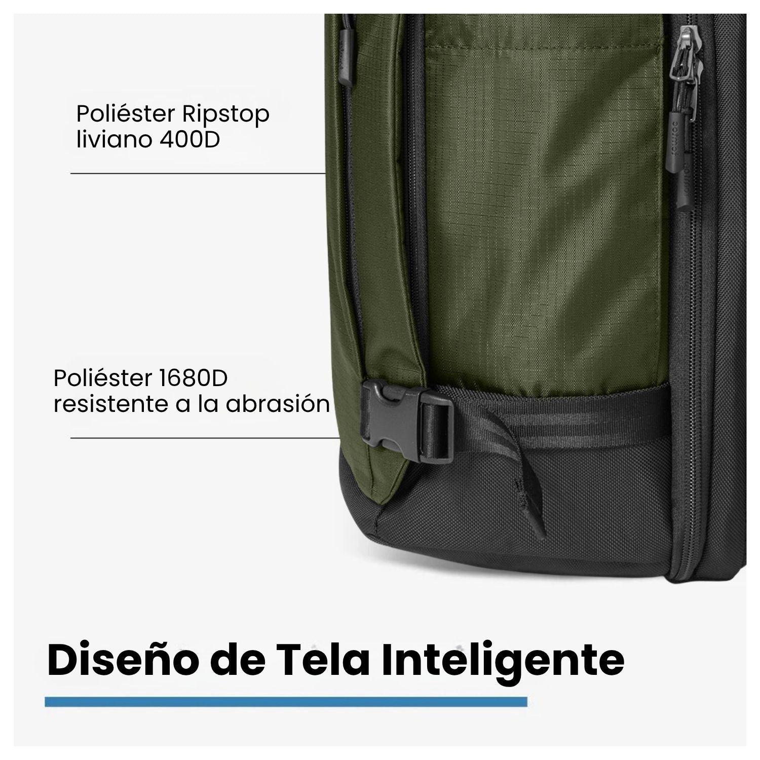 Tomtoc Mochila de Viaje Navigator-T66 Liteway para Notebook 16" 28L Verde-7