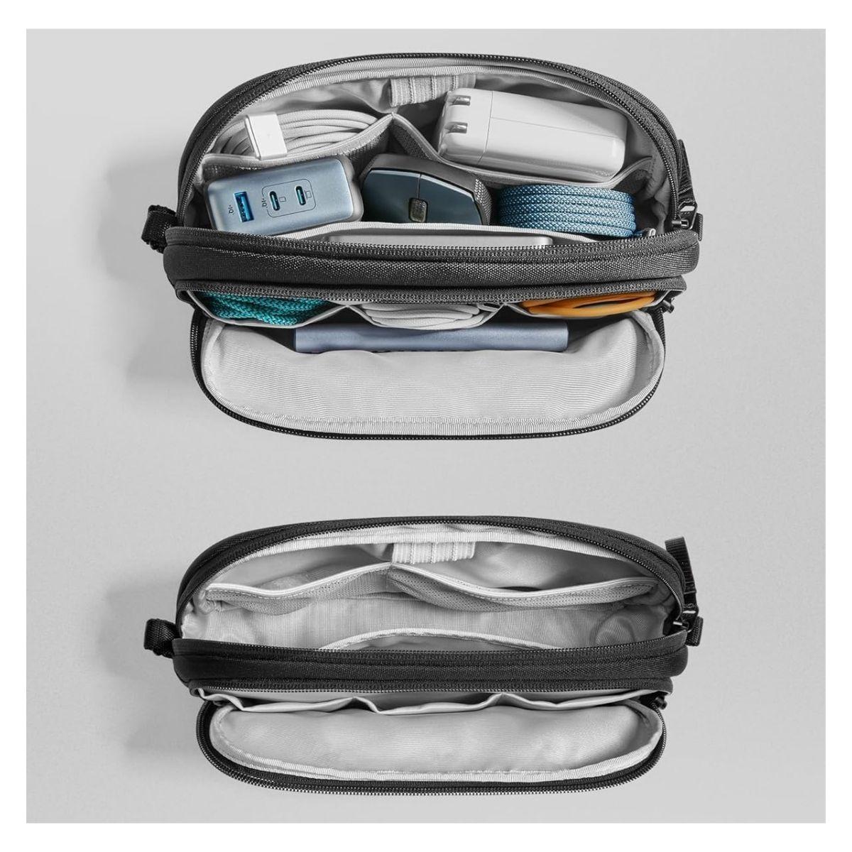 Tomtoc Estuche Light-T12 para Accesorios Electrónicos Mediano - Negro-3