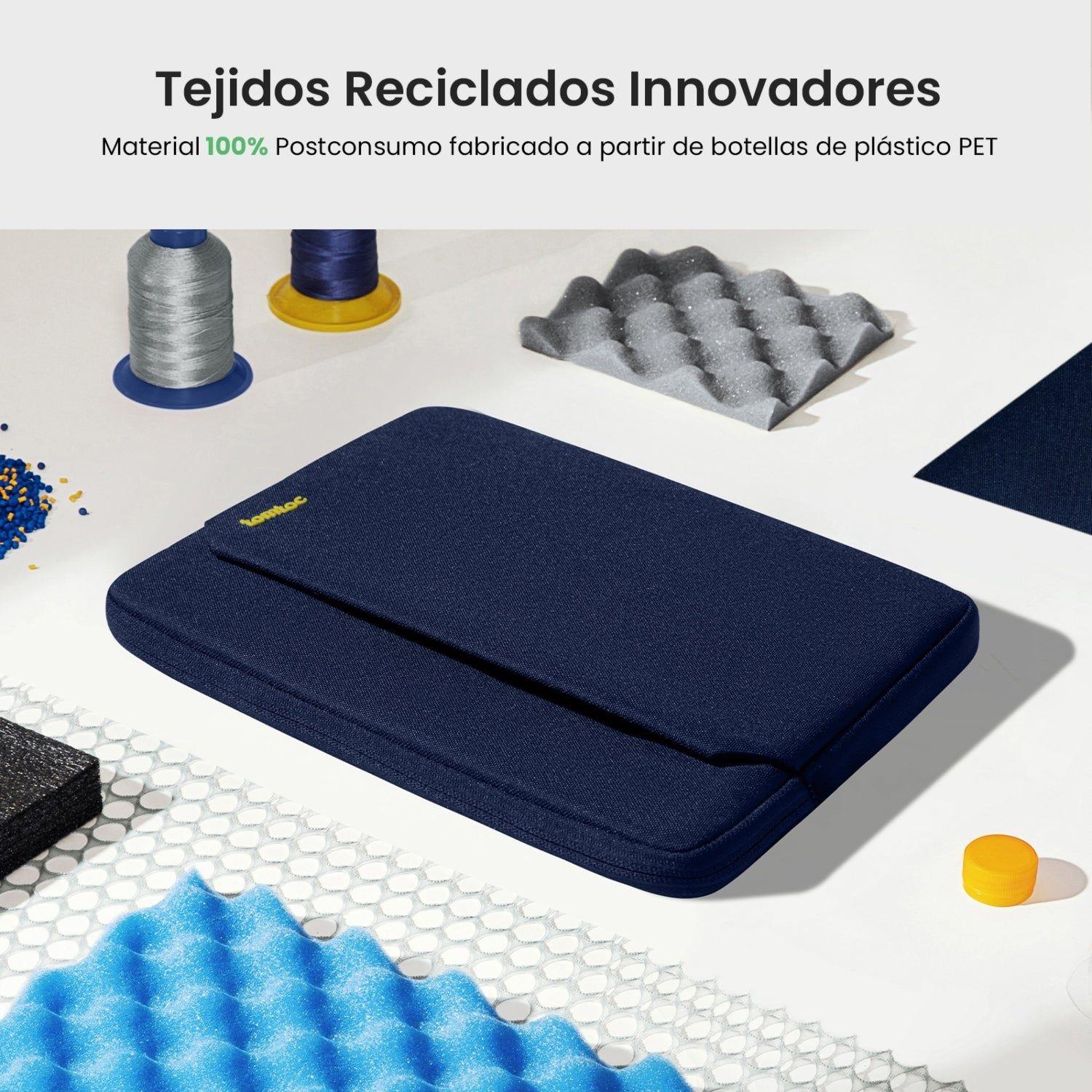 Tomtoc Funda Light-A18 para MacBook Pro 14" Azul Marino-5