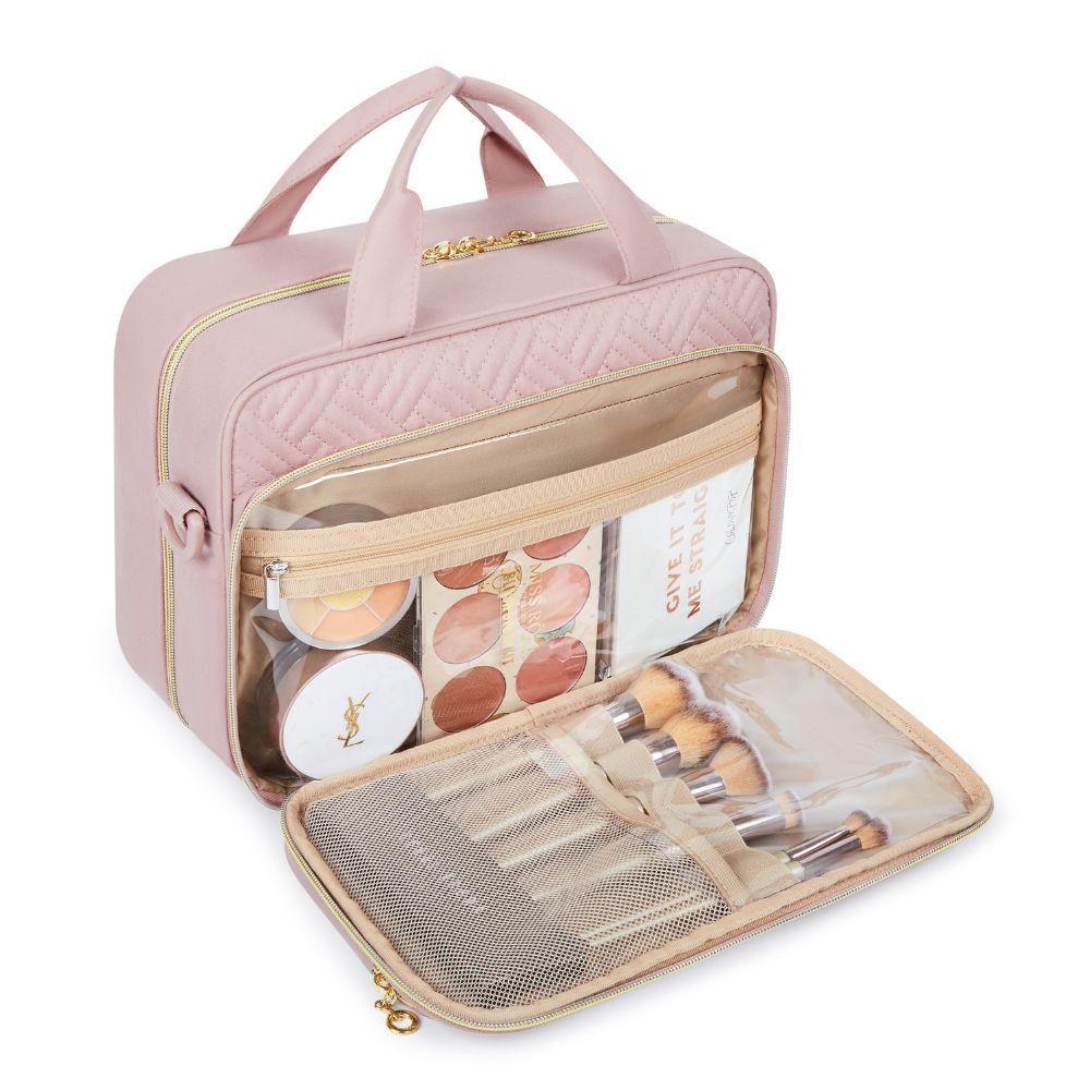 Bagsmart Neceser de viaje con Gancho/Gran capacidad- Rosado-5