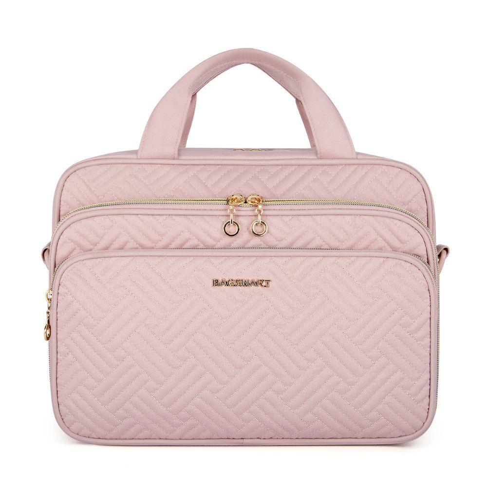 Bagsmart Neceser de viaje con Gancho/Gran capacidad- Rosado-1
