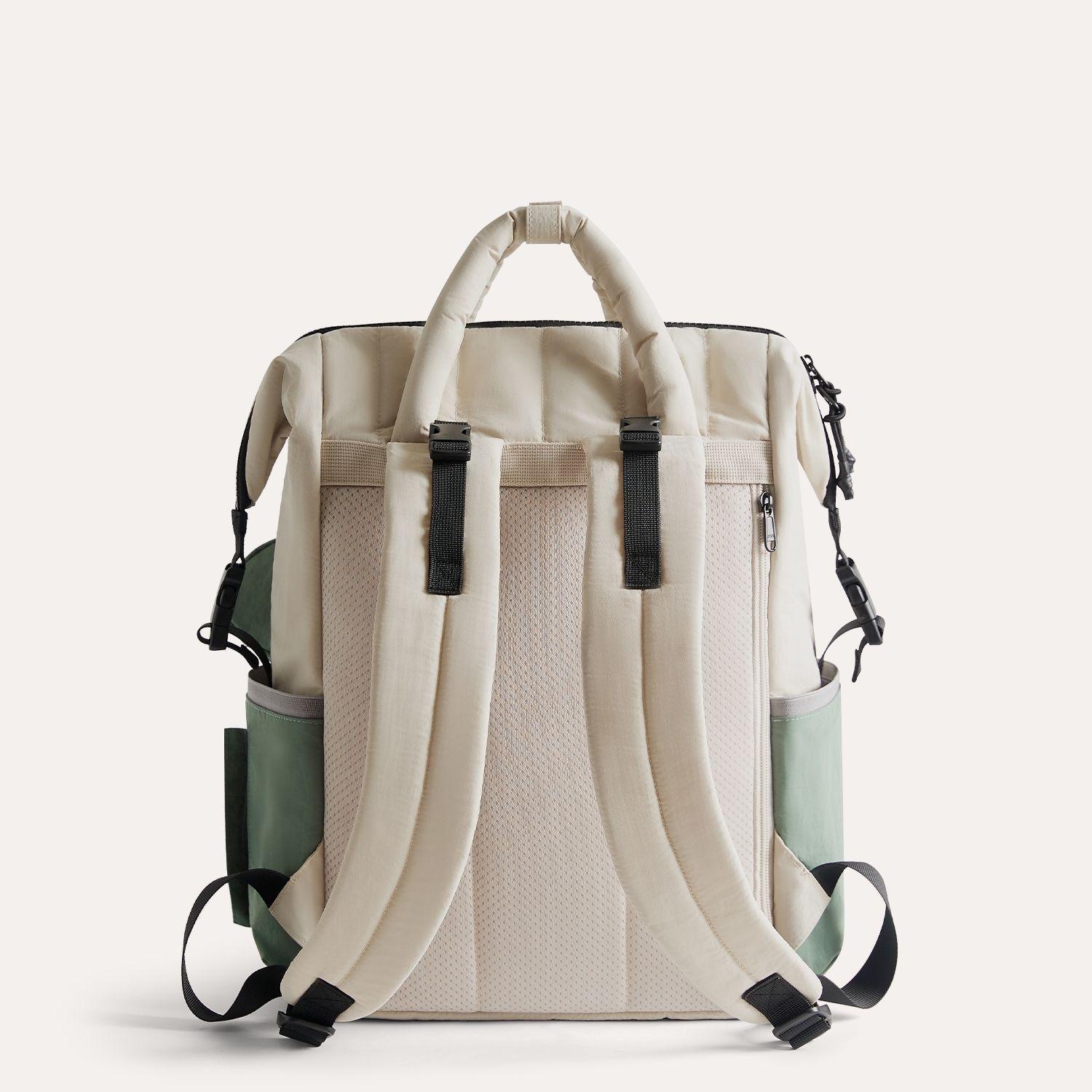 Bagsmart Mochila Pañalera Paz 25L Acolchado Beige-3