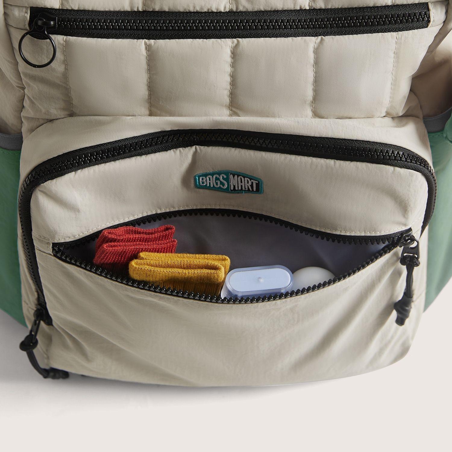 Bagsmart Mochila Pañalera Paz 25L Acolchado Beige-8