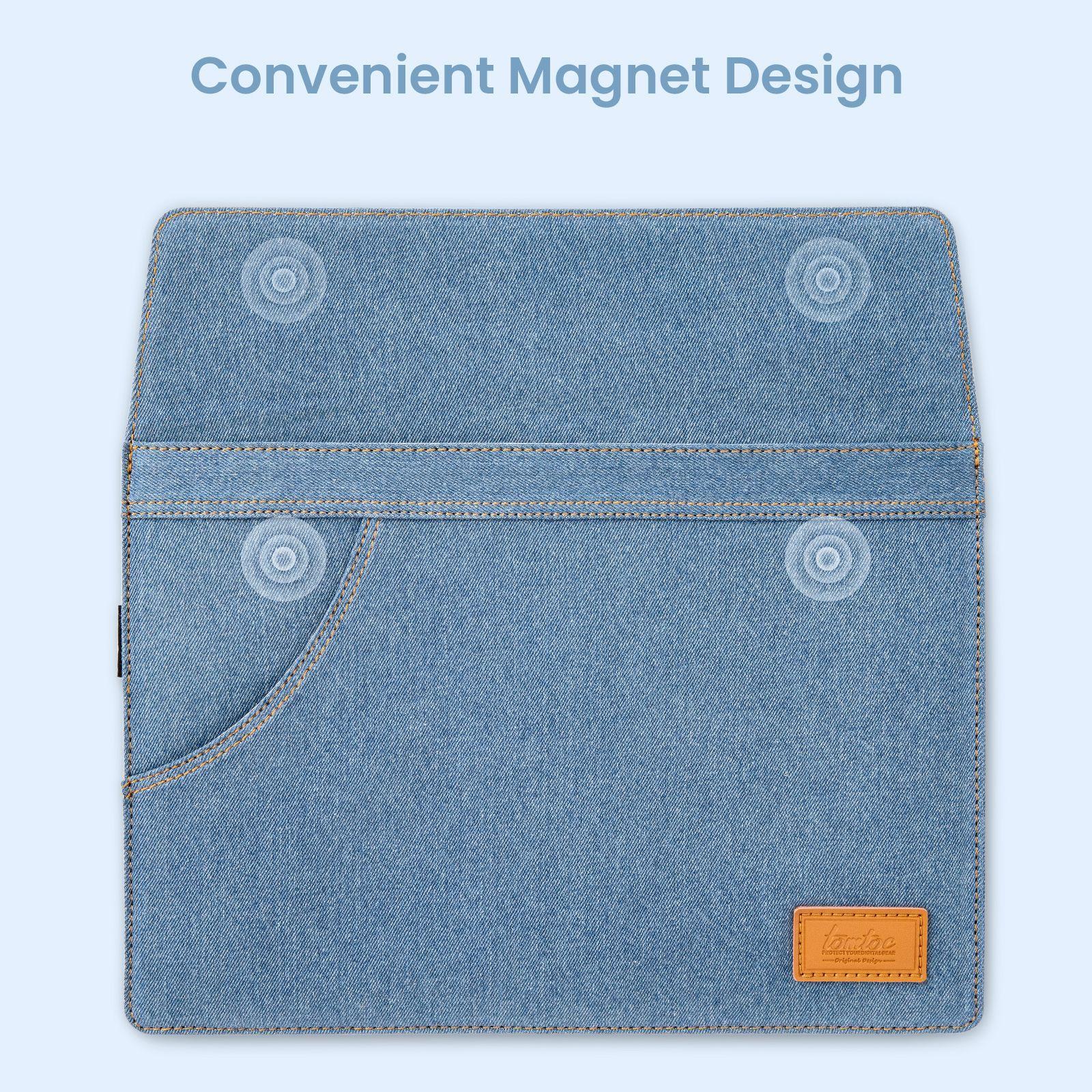 Tomtoc H26 Bolso Denim Para Macbook AIR/Pro de 13''-2