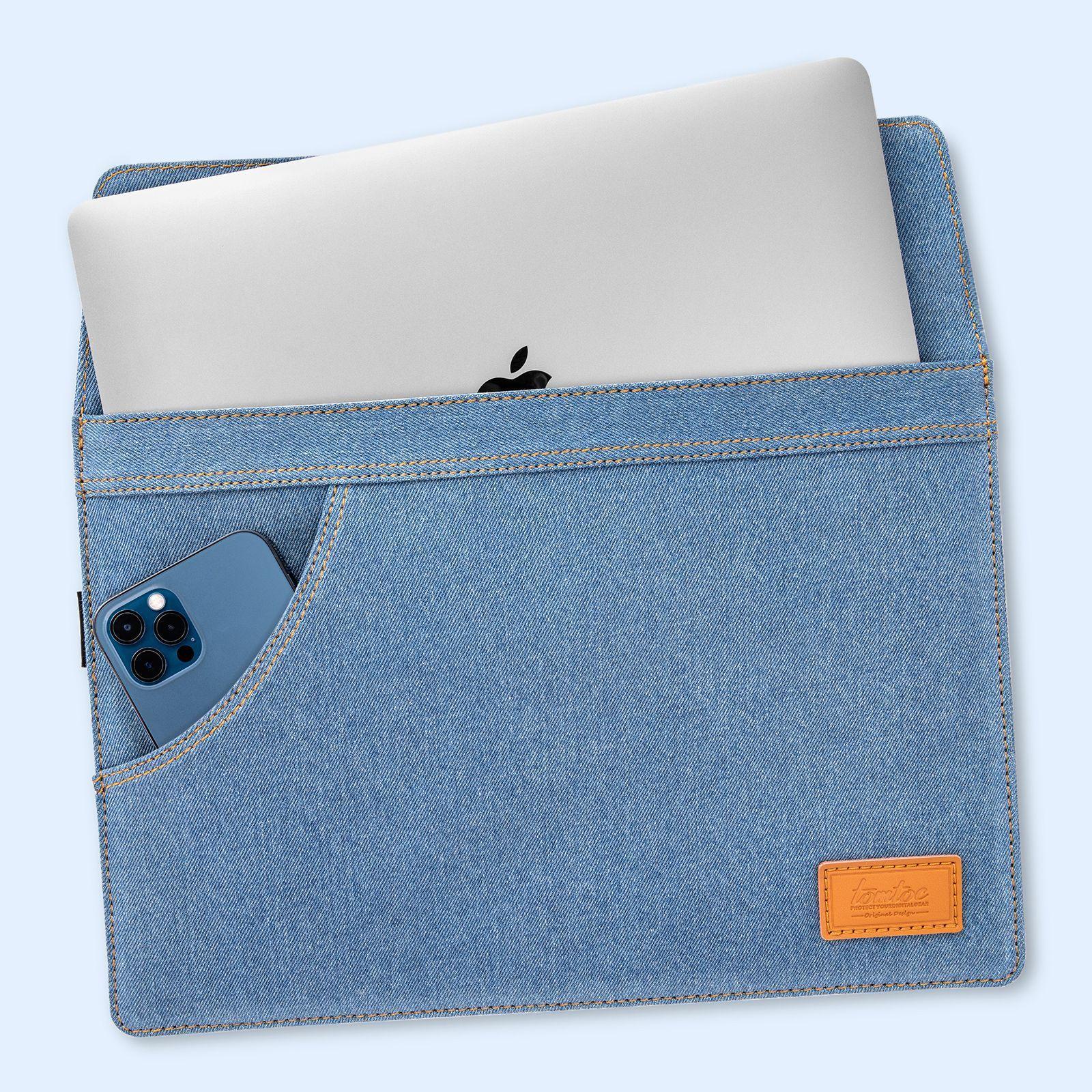 Tomtoc H26 Bolso Denim Para Macbook AIR/Pro de 13''-4