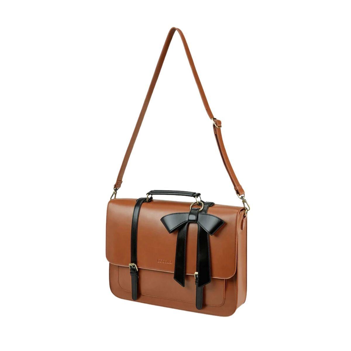 Ecosusi Maletín Bow Clásico para Notebook 15.6" - Marrón-3