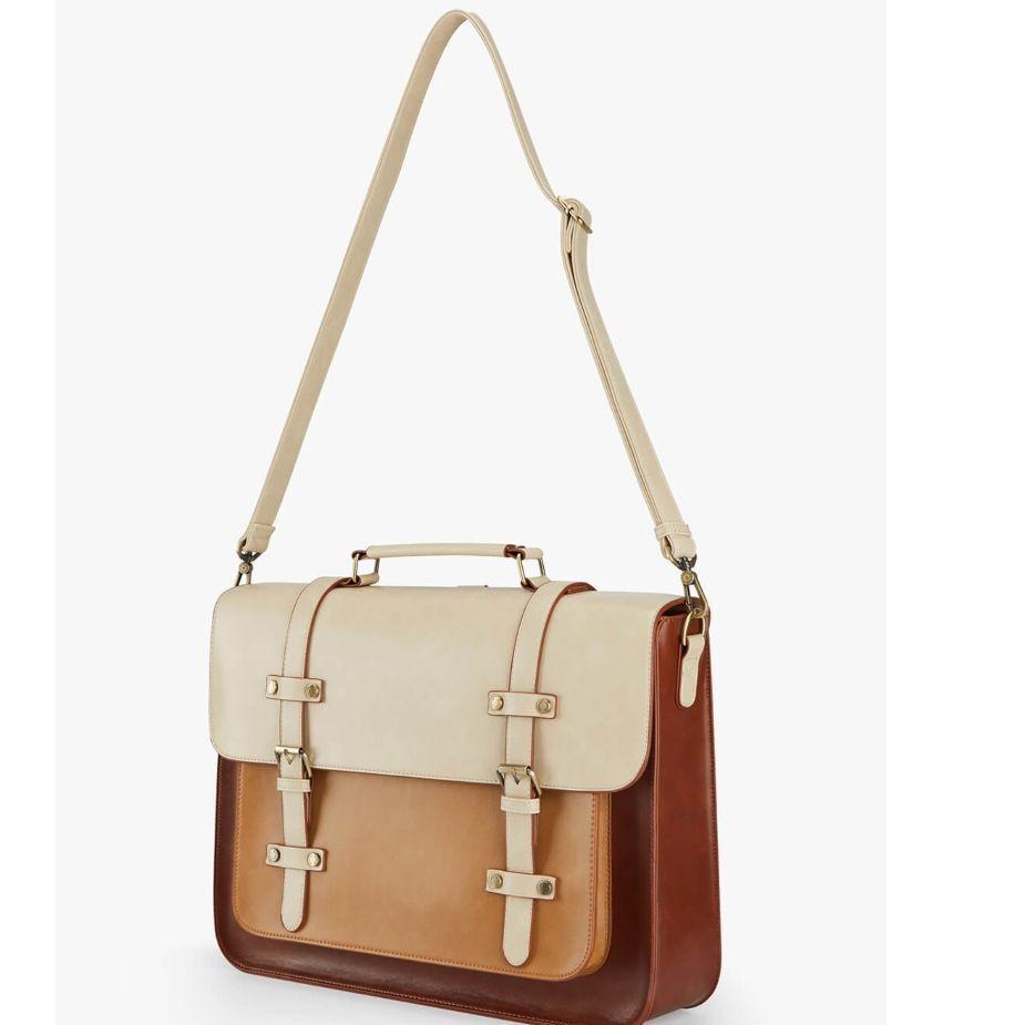 Ecosusi Mochila y Maletín Vintage Sombre para Notebook 15,6" - Marrón-4