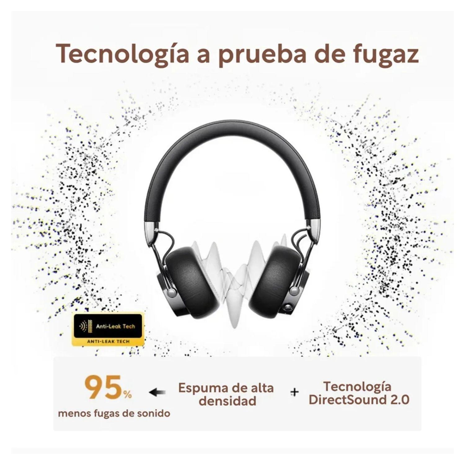 QCY Era 7 Audífonos Inalámbricos Retro ENC con IA Negro-3