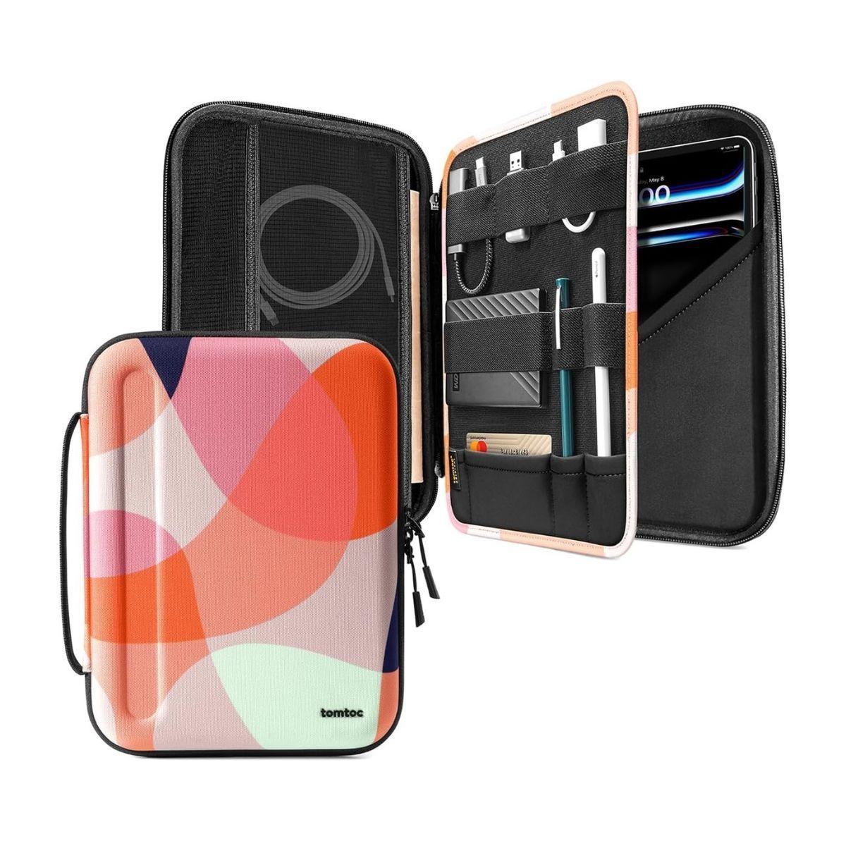 Tomtoc Estuche Portafolio FancyCase-B06 iPad Air/Pro 11" Naranja Mix-1