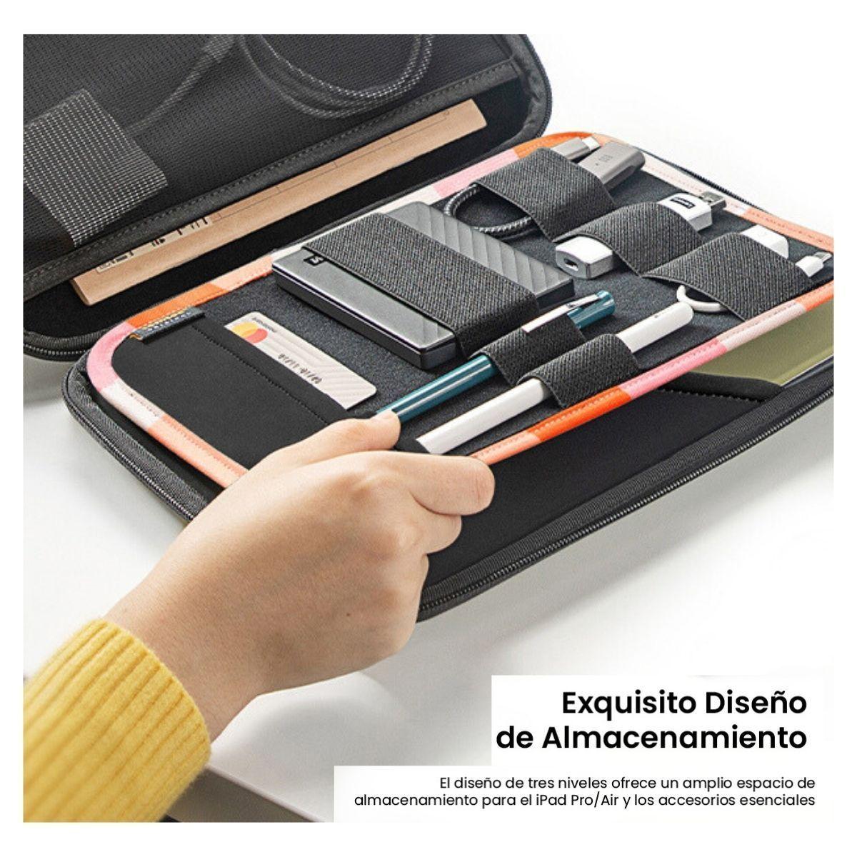 Tomtoc Estuche Portafolio FancyCase-B06 iPad Air/Pro 11" Naranja Mix-6