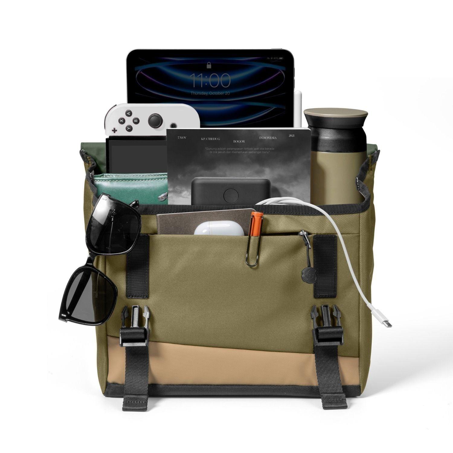 Tomtoc Bolso Mensajero Slash-T27 G-Crew hasta 11" 6.5L Verde-6