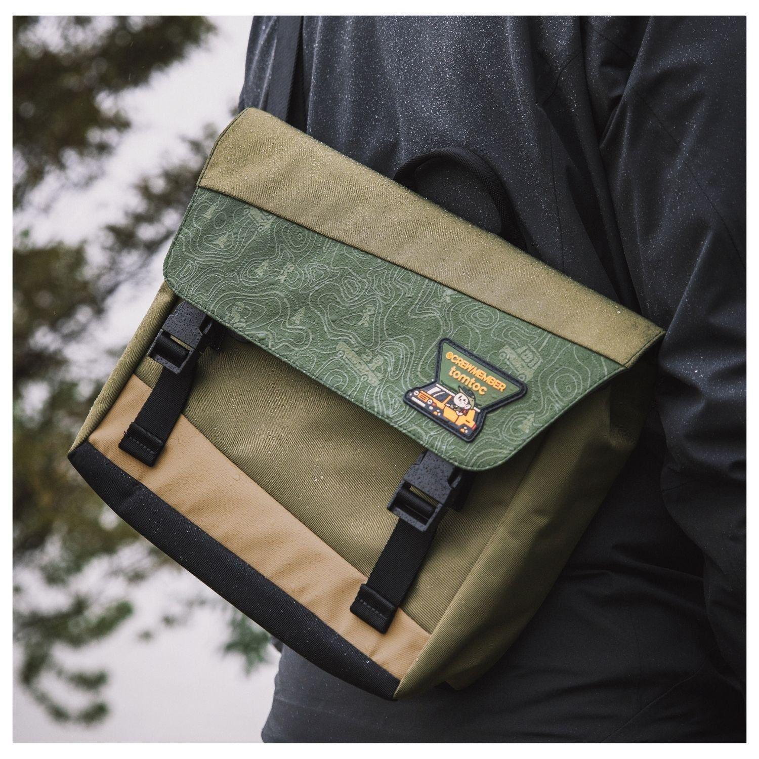 Tomtoc Bolso Mensajero Slash-T27 G-Crew hasta 11" 6.5L Verde-9