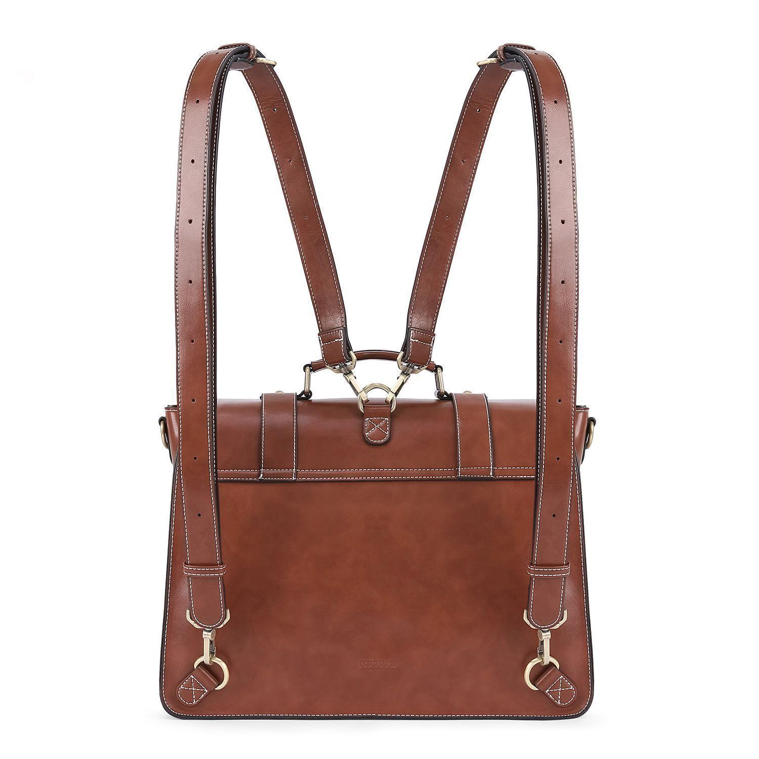 Ecosusi Maletín & mochila CLASSIC  para laptop 15.6" - café-3