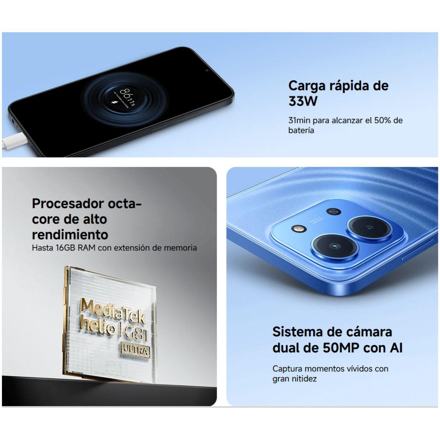 Xiaomi Redmi 15C 4G LTE 4GB + 128GB Azul Lunar-7