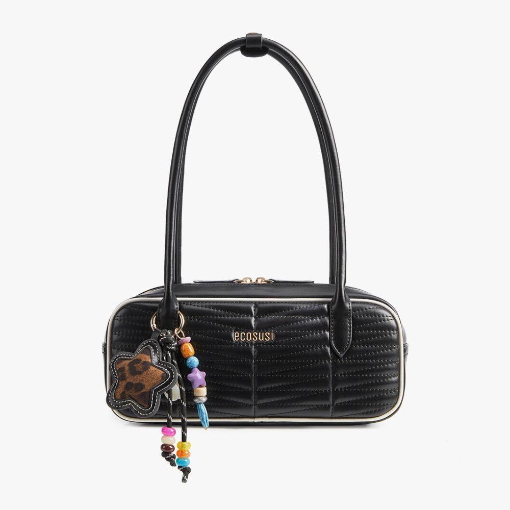 Ecosusi Cartera Baguette Elise Acolchada de 2.5L para 6,3" Negro-1
