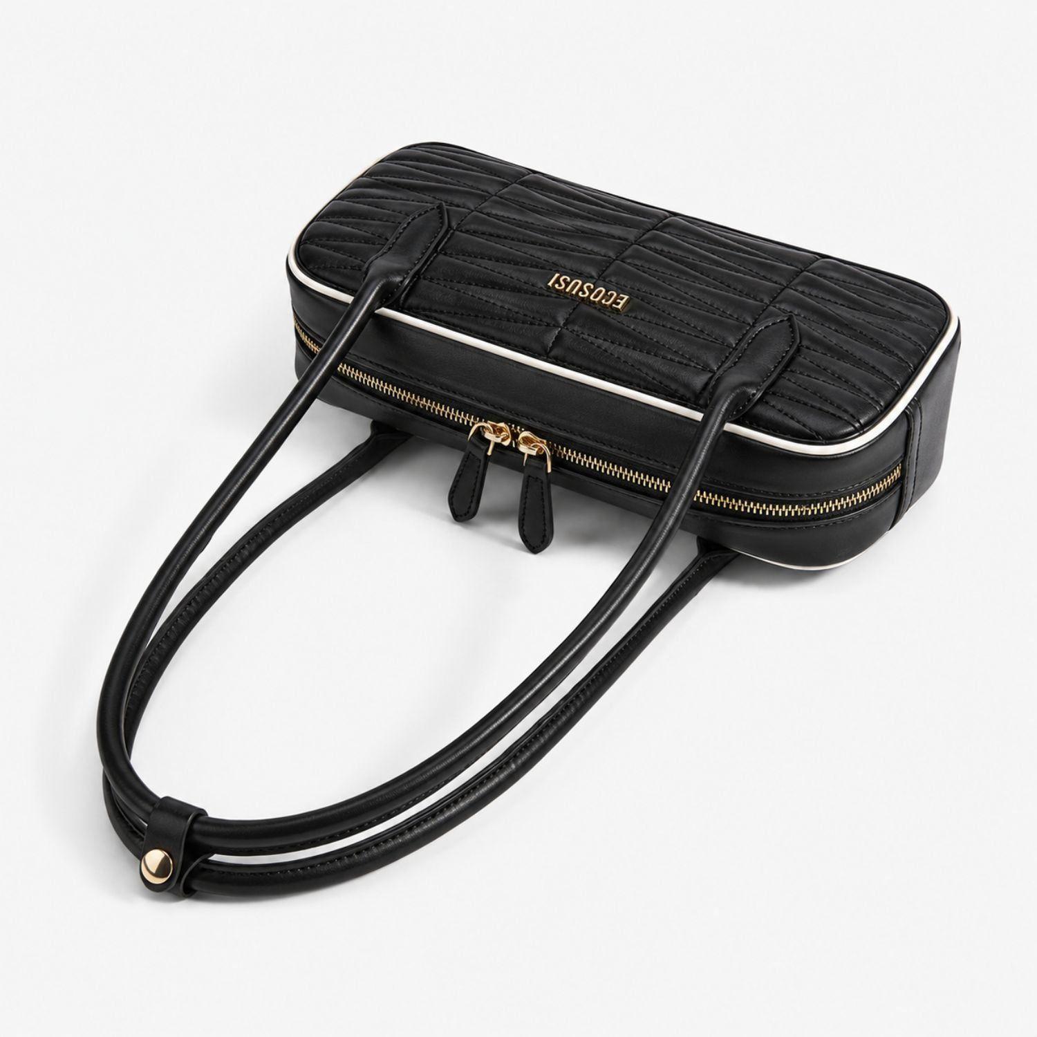 Ecosusi Cartera Baguette Elise Acolchada de 2.5L para 6,3" Negro-6
