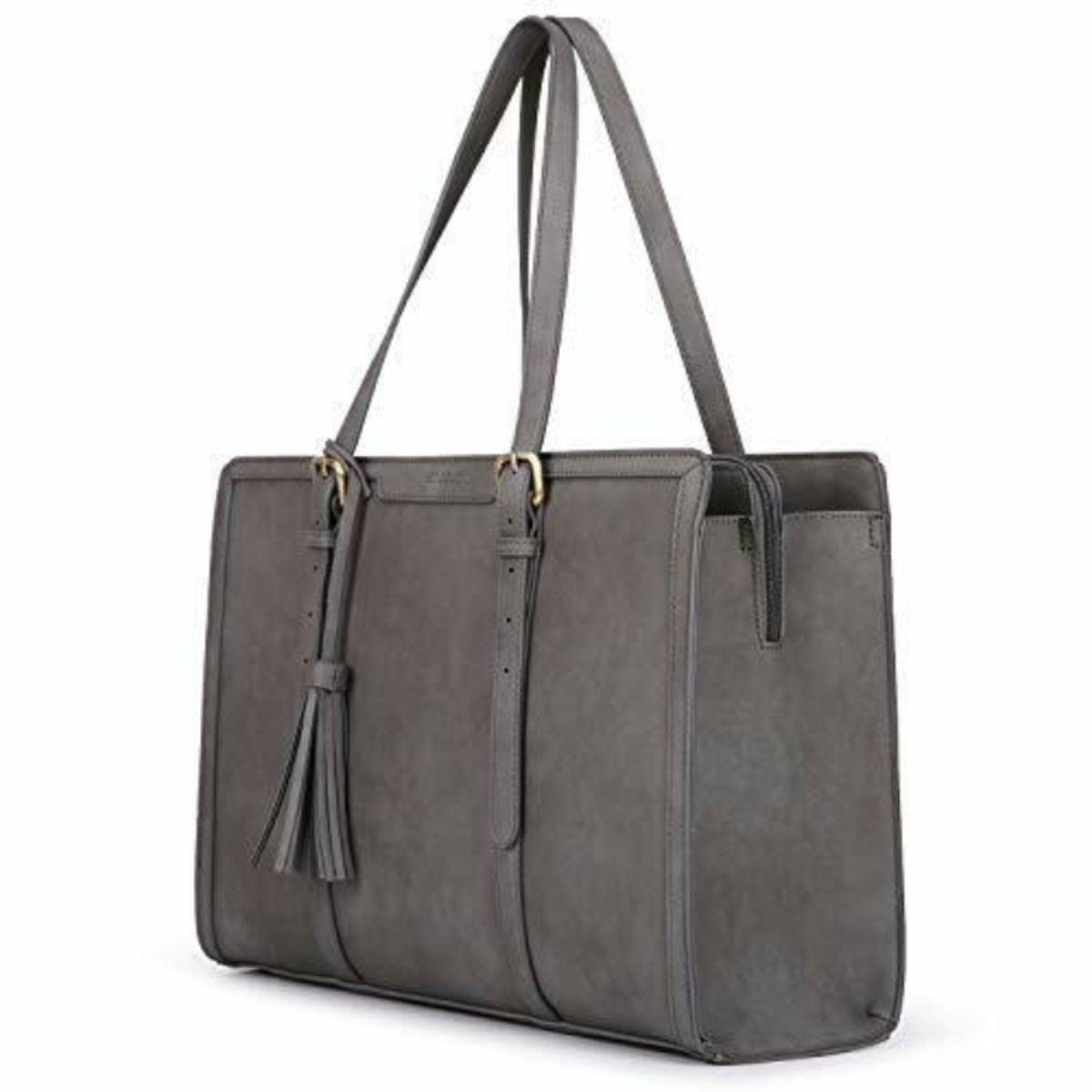 ECOSUSI Bolsa Oficina para notebook 15.6'' Gran Capacidad- Gris-0