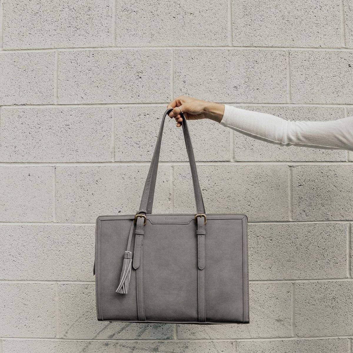 ECOSUSI Bolsa Oficina para notebook 15.6'' Gran Capacidad- Gris-2