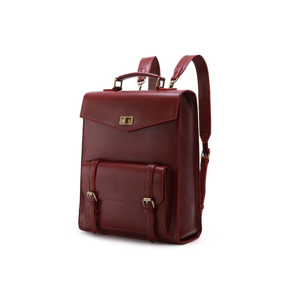 Ecosusi Mochila Vintage Daisy para Notebook 15,6" - Burdeo-1