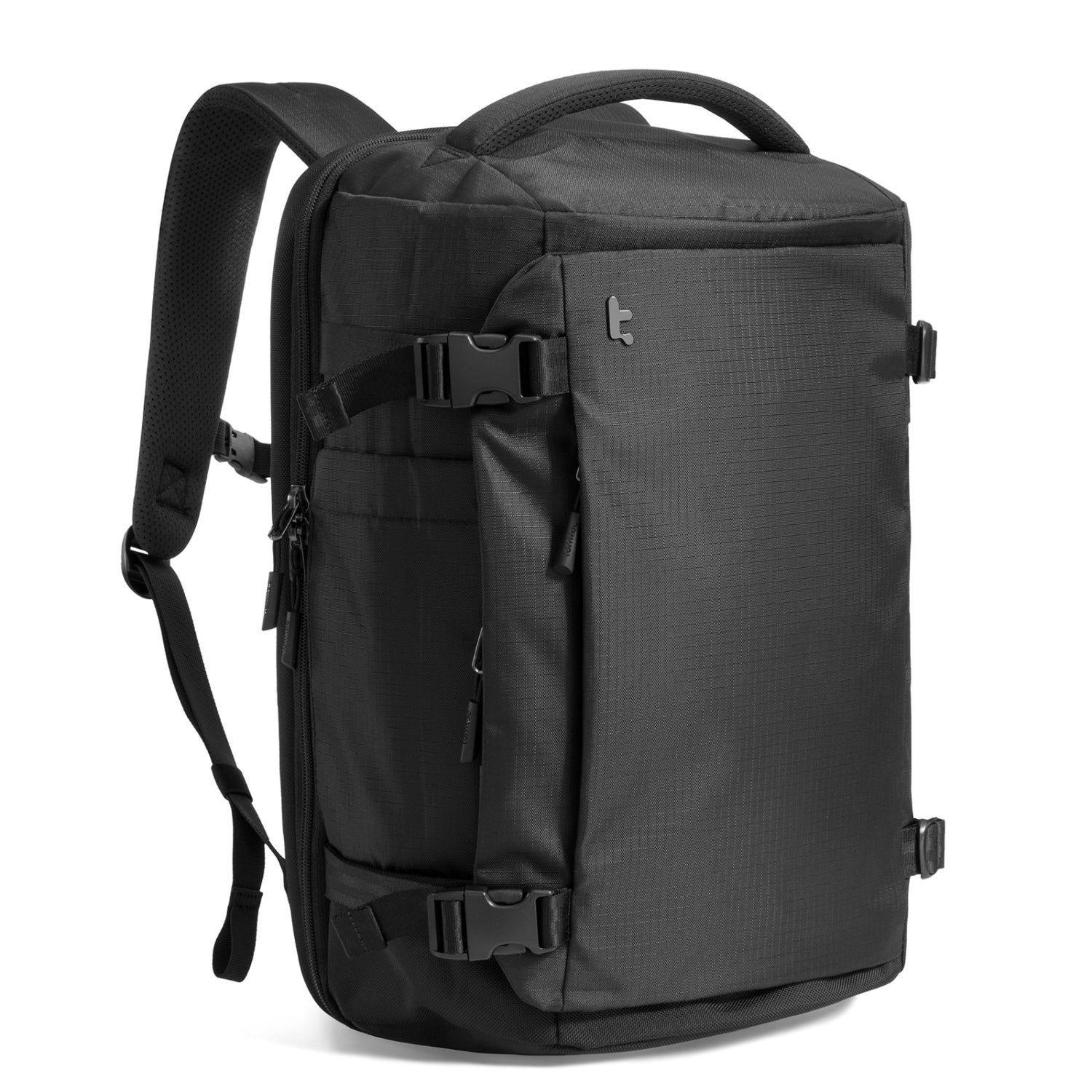 Tomtoc Mochila de Viaje Navigator-T66 Liteway de 40L para Notebook 17,3" Negro-0