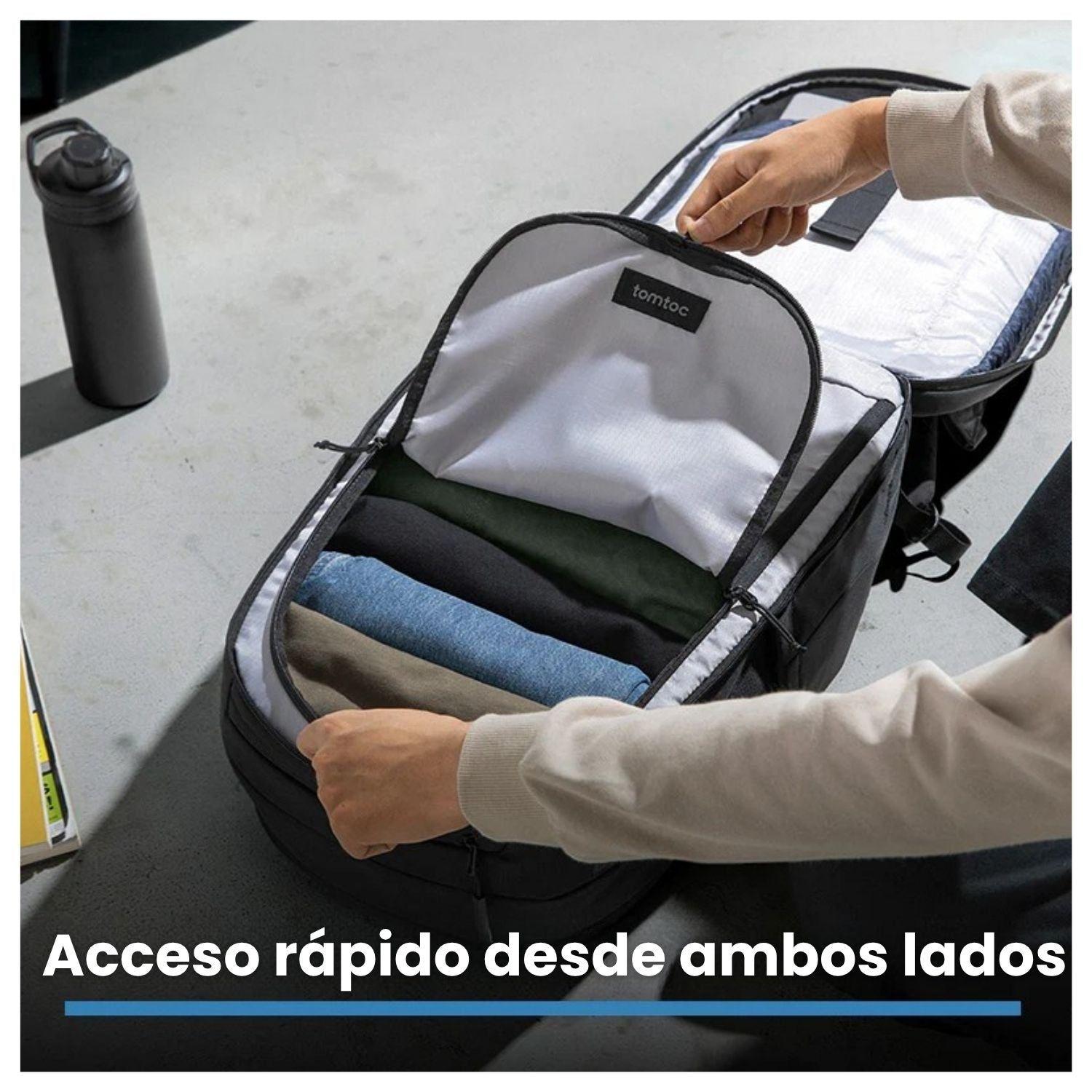 Tomtoc Mochila UrbanEX-T77 para MacBook 16" 22L Negro-5