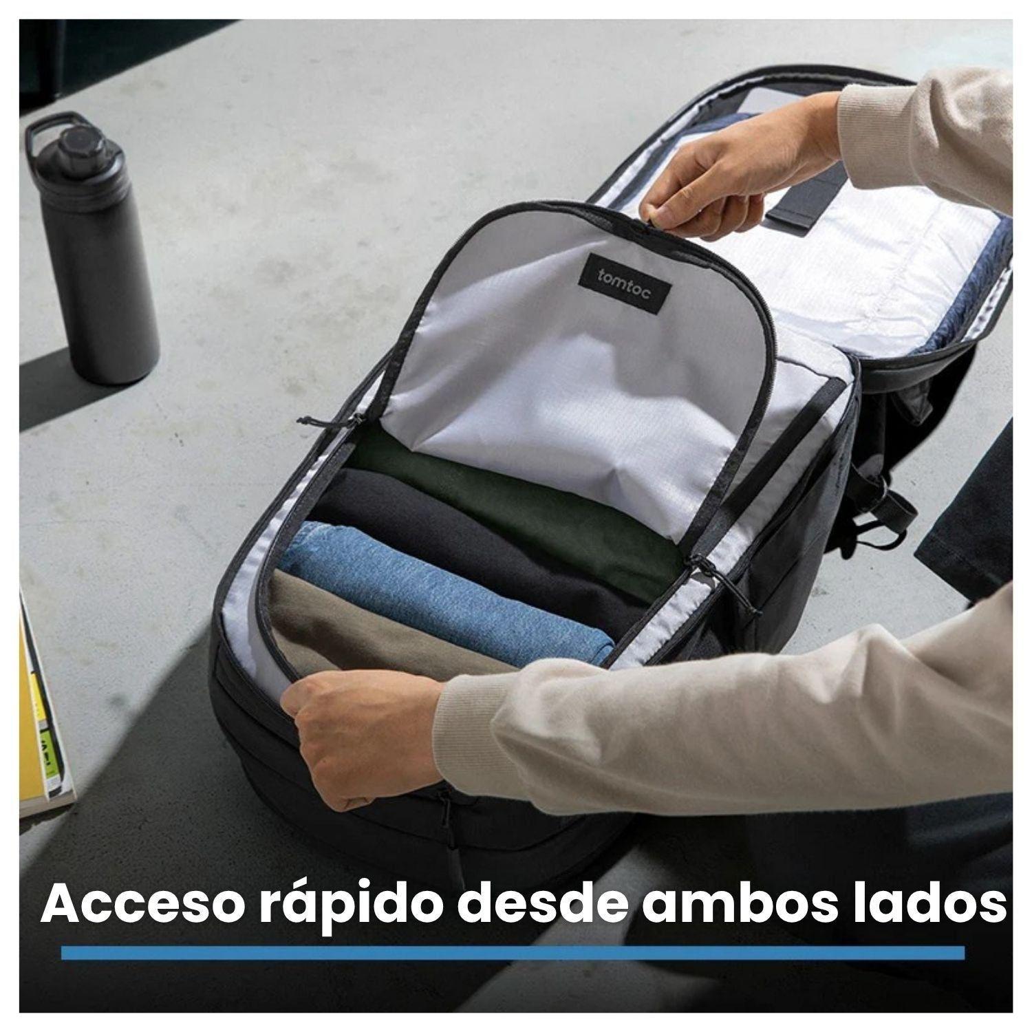 Tomtoc Mochila UrbanEX-T77 para MacBook 16" 22L Negro-5