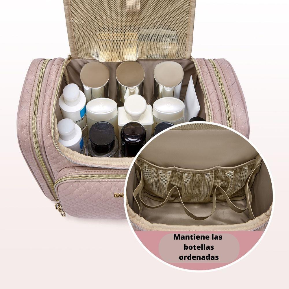Bagsmart - Neceser de viaje gran capacidad - Rosado-5