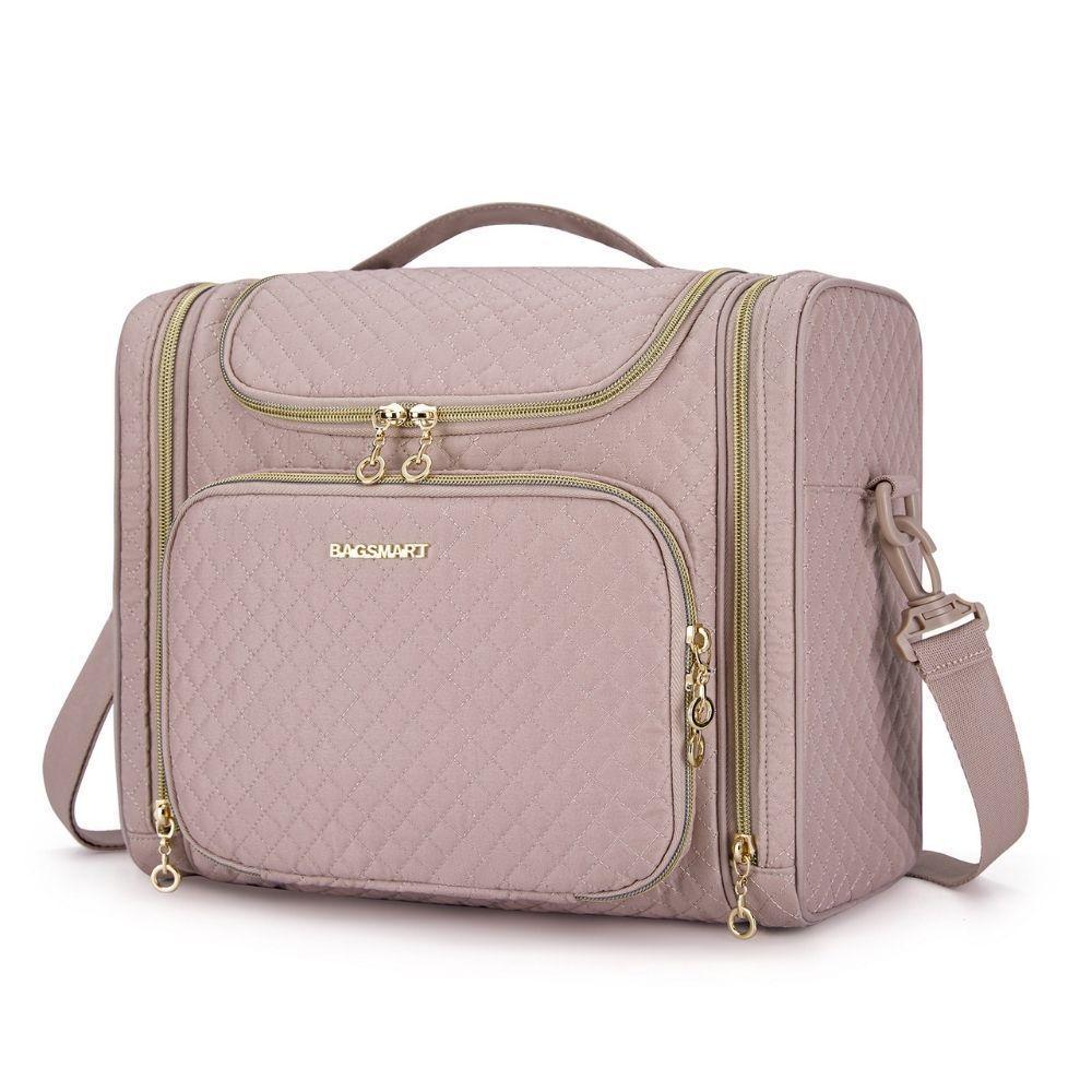 Bagsmart - Neceser de viaje gran capacidad - Rosado-1