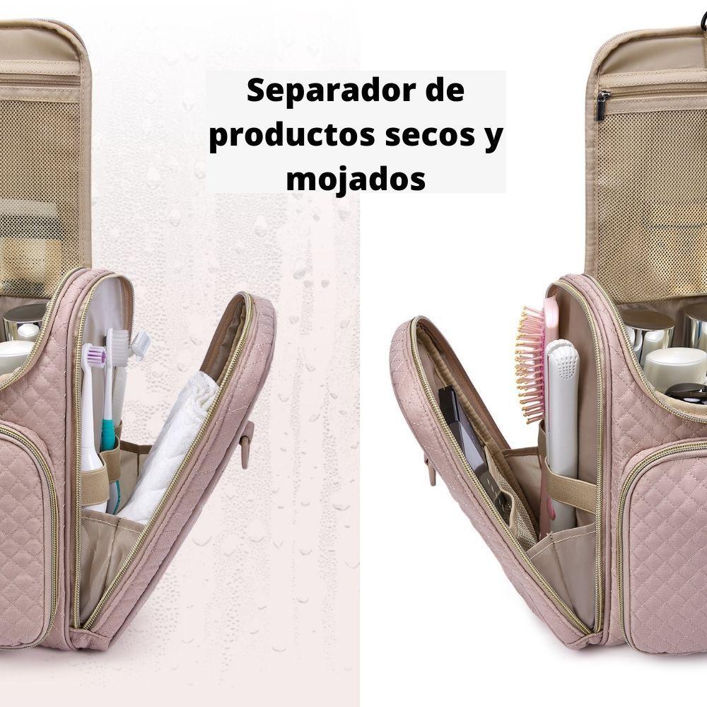 Bagsmart - Neceser de viaje gran capacidad - Rosado-6