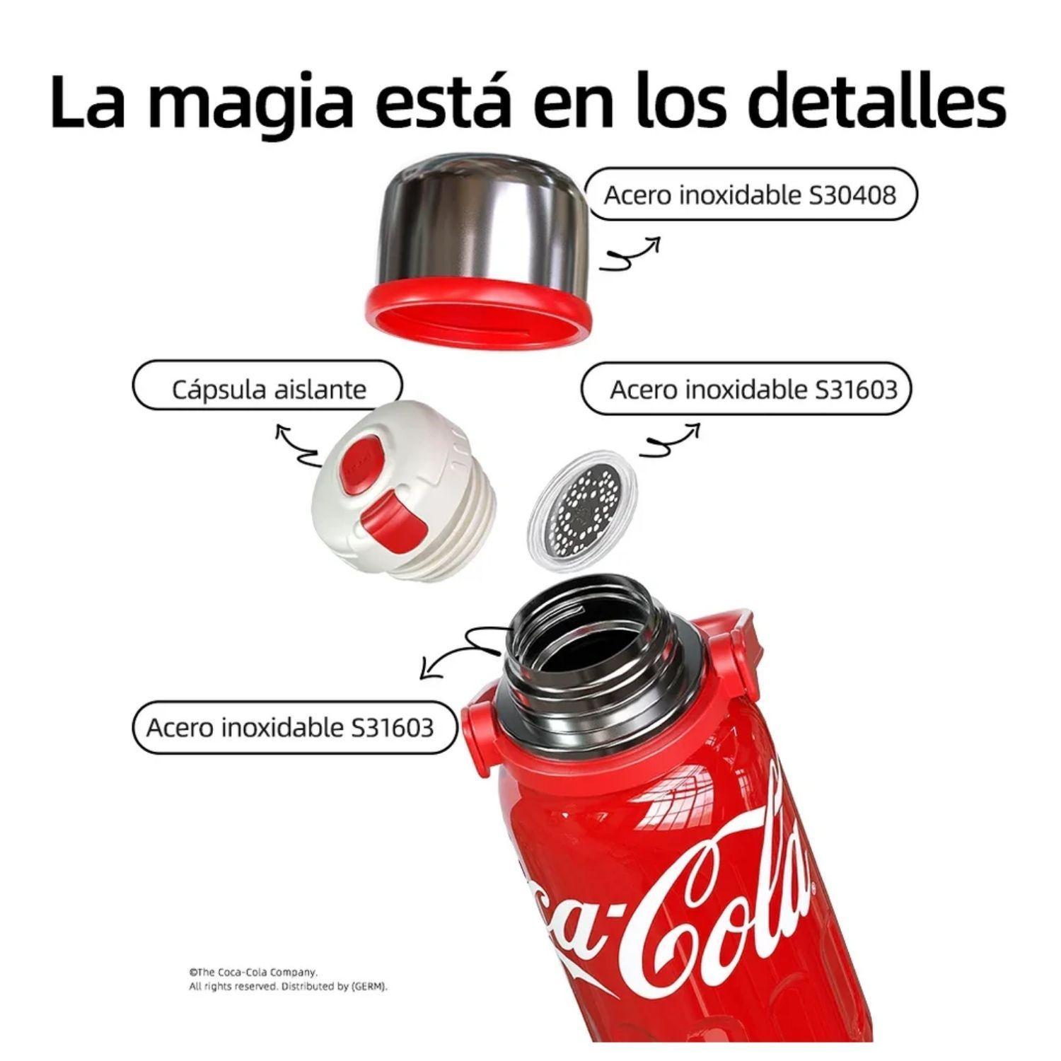 Botella Térmica GERM x Coca-Cola 1200 ml Trébol Rojo-4